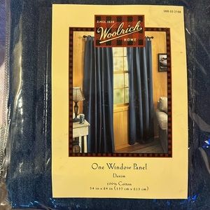 Woolrich Denim Tab Top Curtain Panel.